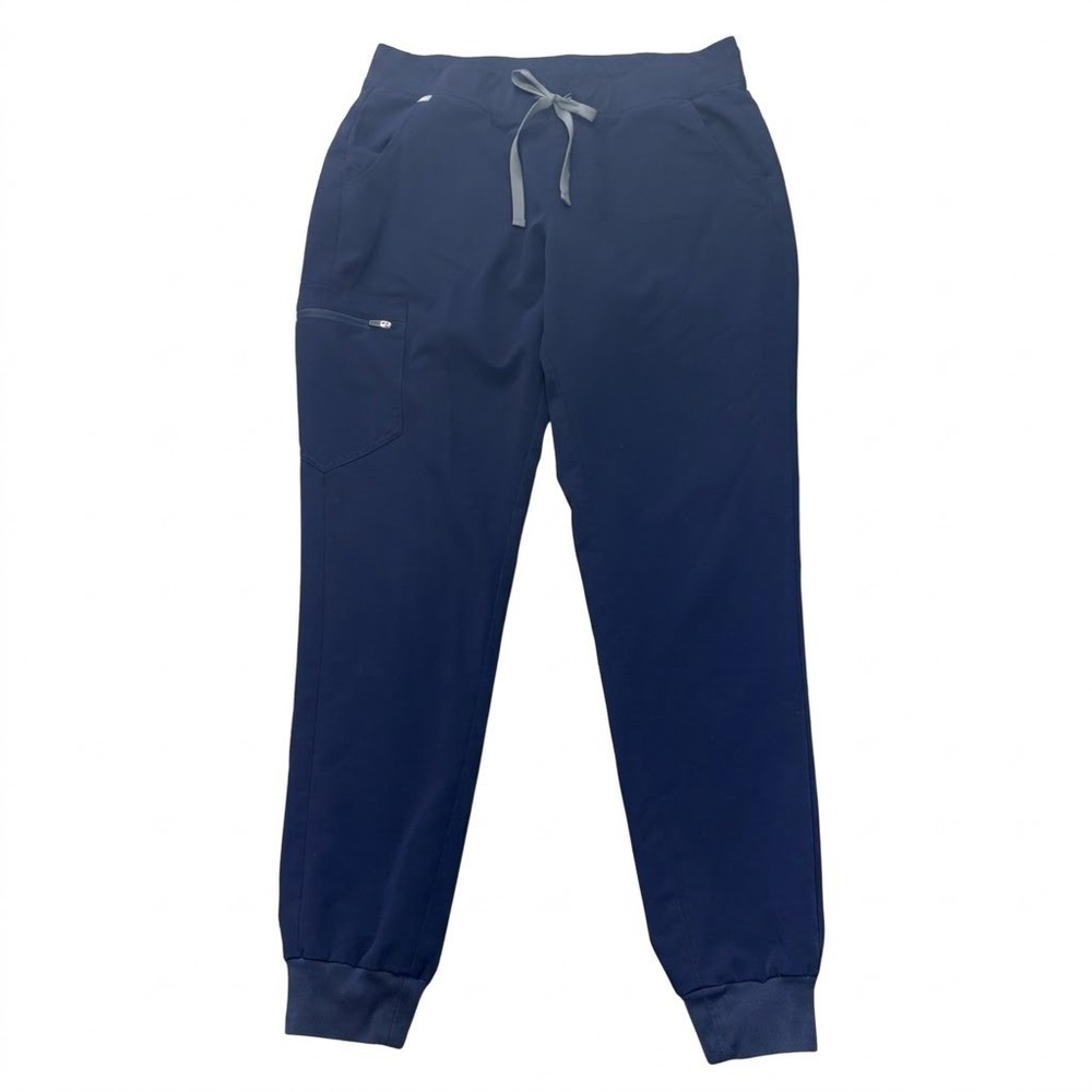 FIGS Navy Blue Zamora High Waisted Jogger Scrub Pants W18SW2005T Women's L Tall